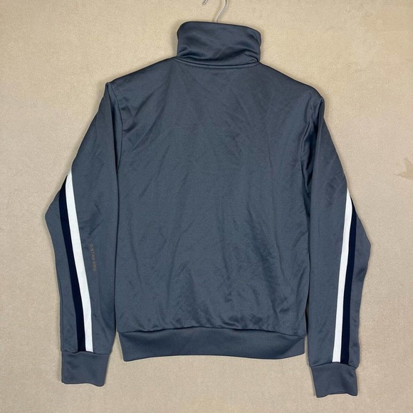 G Star Raw Full Zip Athletic Jacket‎ Mens M Gray Striped Made in Turkey - Picture 10 of 11